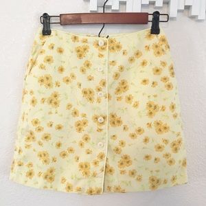 90’s floral print skort